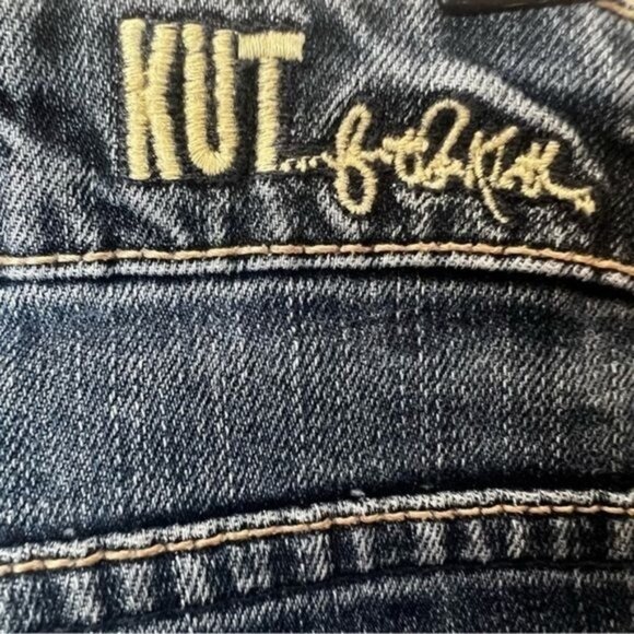 Kut From The Kloth Jeans Womens 6 Blue Stretch Denim Skinny Mid Rise Distressed - Picture 6 of 12
